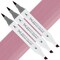 Artfinity Sketch Marker Sets - Set of 3 - Blush Pink RV6-3, Vibrant, Professional, Dye-Based Alcohol Markers for Artists, Drawing, Travel, & More